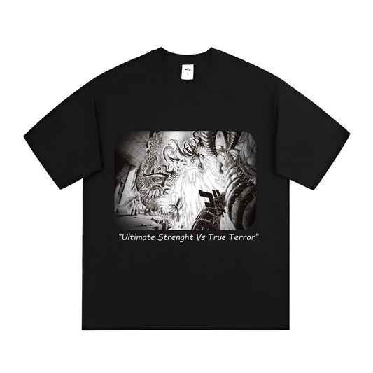 Saitama Vs Orotchi - (T-shirt)-(One Punch Man Chapter 107)