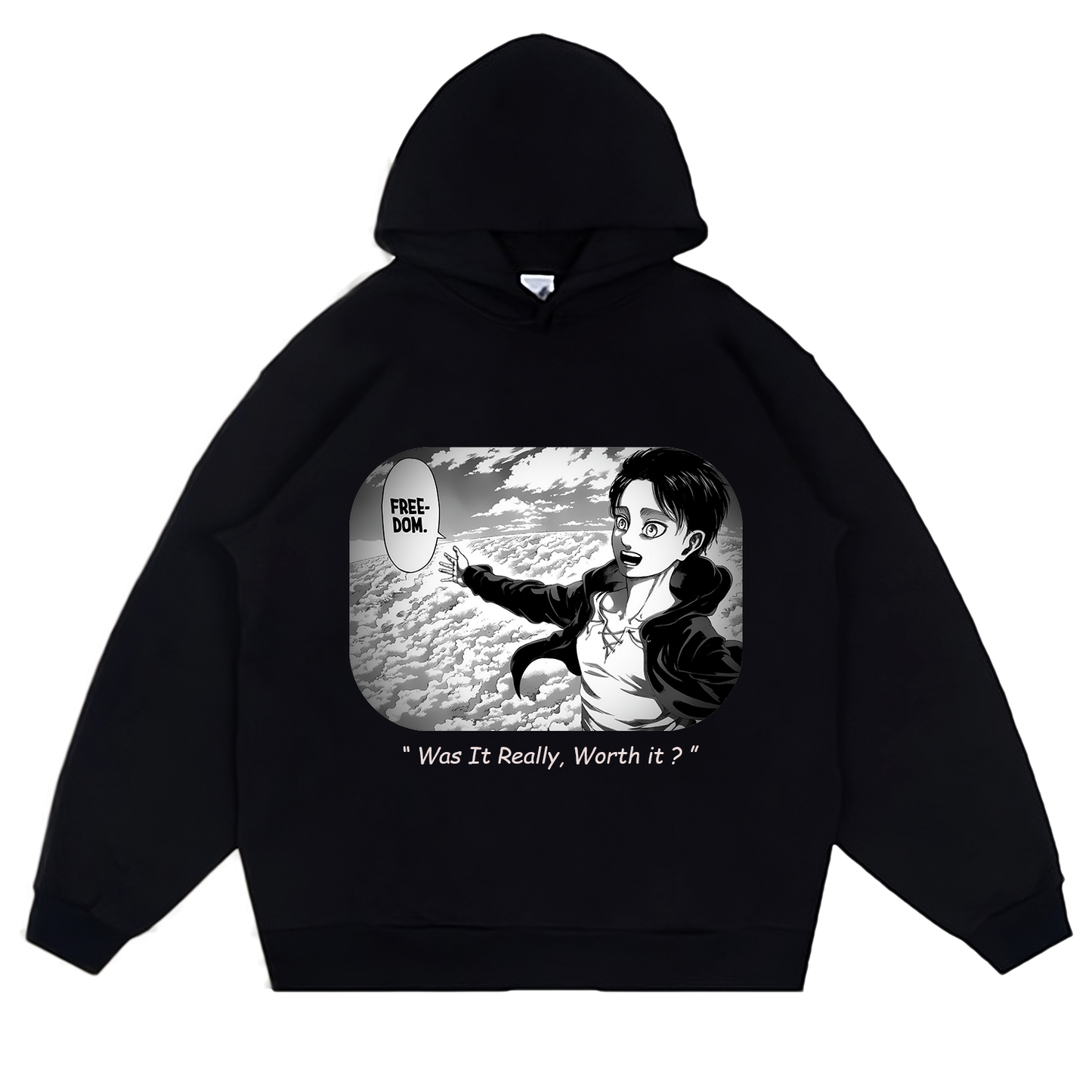 Eren Freedom - (hoodie) - (Attack On Titan Chapter 131- Ep SP1)