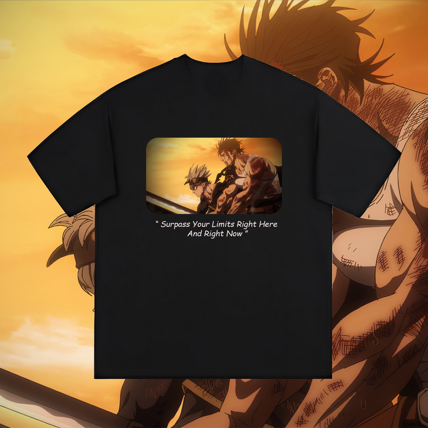 yami & Asta vs Dante - (T-shirt) - (Black Clover Chapter 258-Ep 166)