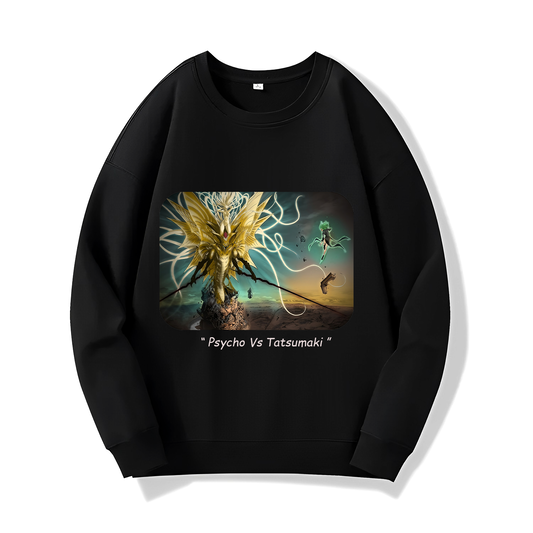 Psycho Vs Tatsumaki - (Sweatshirt)-(One Punch Man Chapter 130)