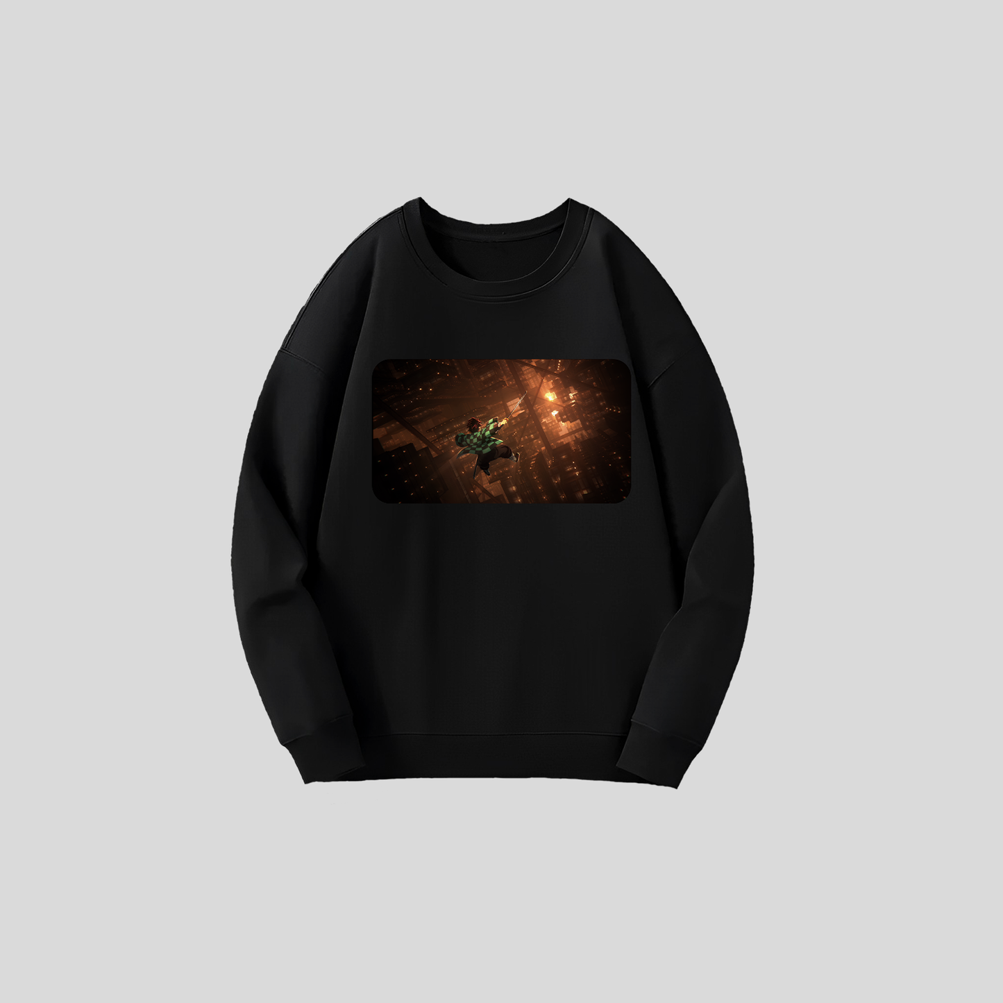 Tanjiro Infinity Castle Fall - (Sweatshirt) - (Kimetsu No Yaiba S4 - Ep8)